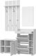 Миниатюра изображения товара Секция в прихожую Кортекс-мебель Лара СП13 (белый)