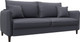 Миниатюра изображения товара Диван Лига Диванов Лига-064 НПБ / 129930 (экокожа Grifon 15 серый)