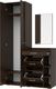 Миниатюра изображения товара Секция в прихожую Кортекс-мебель Лара СП6 (венге)