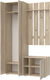 Миниатюра изображения товара Секция в прихожую Кортекс-мебель Лара СП9 (дуб сонома)