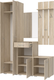 Миниатюра изображения товара Секция в прихожую Кортекс-мебель Лара СП10 (дуб сонома)