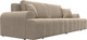 Миниатюра изображения товара Диван Лига Диванов Лига-080 / 131114 (велюр Seven 729 бежевый)