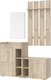 Миниатюра изображения товара Секция в прихожую Кортекс-мебель Лара СП13 (дуб сонома)