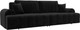 Миниатюра изображения товара Диван Лига Диванов Лига-080 / 131119 (велюр Seven 35 черный)