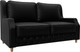Миниатюра изображения товара Диван Лига Диванов Лига-082 НПБ / 130345 (экокожа Grifon 18 черный)