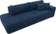 Миниатюра изображения товара Диван Лига Диванов Лига-036 НПБ Модерн подлокотник справа / 127707 (велюр Brut 11 синий)