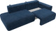 Миниатюра изображения товара Диван Лига Диванов Лига-036 НПБ Модерн подлокотник справа / 127707 (велюр Brut 11 синий)
