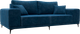 Миниатюра изображения товара Диван Лига Диванов Льюес / 126690 (велюр Brut 11 синий)