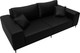 Миниатюра изображения товара Диван Лига Диванов Льюес / 126695 (экокожа Grifon 18 черный)