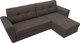 Миниатюра изображения товара Диван угловой Лига Диванов Амстердам Лайт правый / 121168 (рогожка амур коричневый)