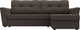 Миниатюра изображения товара Диван угловой Лига Диванов Амстердам Лайт правый / 121168 (рогожка амур коричневый)