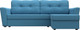 Миниатюра изображения товара Диван угловой Лига Диванов Амстердам Лайт правый / 121170 (рогожка амур голубой)
