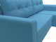 Миниатюра изображения товара Диван угловой Лига Диванов Амстердам Лайт правый / 121170 (рогожка амур голубой)