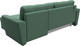 Миниатюра изображения товара Диван угловой Лига Диванов Амстердам Лайт правый / 121171 (рогожка амур зеленый)