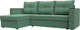 Миниатюра изображения товара Диван угловой Лига Диванов Атланта без стола левый / 126165L (рогожка амур зеленый)