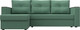Миниатюра изображения товара Диван угловой Лига Диванов Атланта без стола левый / 126165L (рогожка амур зеленый)