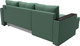 Миниатюра изображения товара Диван угловой Лига Диванов Атланта без стола левый / 126165L (рогожка амур зеленый)