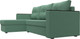 Миниатюра изображения товара Диван угловой Лига Диванов Атланта без стола левый / 126165L (рогожка амур зеленый)