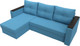 Миниатюра изображения товара Диван угловой Лига Диванов Атланта без стола левый / 126168L (рогожка амур голубой)