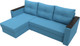 Миниатюра изображения товара Диван угловой Лига Диванов Атланта без стола левый / 126168L (рогожка амур голубой)