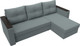 Миниатюра изображения товара Диван угловой Лига Диванов Атланта без стола правый / 126167 (рогожка амур серый)