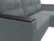 Миниатюра изображения товара Диван угловой Лига Диванов Атланта без стола правый / 126167 (рогожка амур серый)