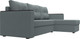 Миниатюра изображения товара Диван угловой Лига Диванов Атланта без стола правый / 126167 (рогожка амур серый)