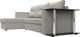 Миниатюра изображения товара Диван угловой Лига Диванов Атланта со столом левый / 121162L (рогожка амур бежевый)