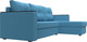 Миниатюра изображения товара Диван угловой Лига Диванов Атланта без стола правый / 126168 (рогожка амур голубой)