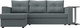 Миниатюра изображения товара Диван угловой Лига Диванов Атланта со столом левый / 121164L (рогожка амур серый)