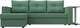 Миниатюра изображения товара Диван угловой Лига Диванов Атланта со столом левый / 121166L (рогожка амур зеленый)