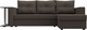 Миниатюра изображения товара Диван угловой Лига Диванов Атланта со столом правый / 121163 (рогожка амур коричневый)