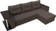 Миниатюра изображения товара Диван угловой Лига Диванов Атланта со столом правый / 121163 (рогожка амур коричневый)