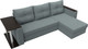 Миниатюра изображения товара Диван угловой Лига Диванов Атланта со столом правый / 121164 (рогожка амур серый)