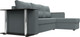 Миниатюра изображения товара Диван угловой Лига Диванов Атланта со столом правый / 121164 (рогожка амур серый)