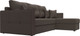 Миниатюра изображения товара Диван угловой Лига Диванов Валенсия Лайт правый / 125971 (рогожка амур коричневый)