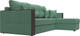 Миниатюра изображения товара Диван угловой Лига Диванов Валенсия Лайт правый / 125972 (рогожка амур зеленый)