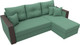 Миниатюра изображения товара Диван угловой Лига Диванов Валенсия Лайт правый / 125972 (рогожка амур зеленый)