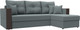 Миниатюра изображения товара Диван угловой Лига Диванов Валенсия Лайт правый / 125973 (рогожка амур серый)