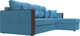 Миниатюра изображения товара Диван угловой Лига Диванов Валенсия Лайт правый / 125974 (рогожка амур голубой)