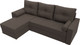 Миниатюра изображения товара Диван угловой Лига Диванов Верона Лайт левый / 125976L (рогожка амур коричневый)