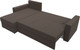 Миниатюра изображения товара Диван угловой Лига Диванов Верона Лайт левый / 125976L (рогожка амур коричневый)