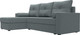 Миниатюра изображения товара Диван угловой Лига Диванов Верона Лайт левый / 125978L (рогожка амур серый)