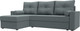 Миниатюра изображения товара Диван угловой Лига Диванов Верона Лайт левый / 125978L (рогожка амур серый)