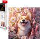 Миниатюра изображения товара Набор алмазной вышивки Феникс+ Корги с ромашками / 70806