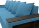 Миниатюра изображения товара Диван угловой Лига Диванов Дубай Лайт левый / 121641L (рогожка амур голубой)