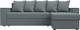 Миниатюра изображения товара Диван угловой Лига Диванов Дубай Лайт правый / 121640 (рогожка амур серый)