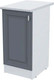 Миниатюра изображения товара Шкаф-стол кухонный Горизонт Мебель Настя 400 (графит софт)