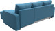 Миниатюра изображения товара Диван угловой Лига Диванов Ливерпуль Лайт правый / 125989 (рогожка амур голубой)