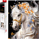 Миниатюра изображения товара Набор алмазной вышивки Феникс+ Лошадь в цветах / 70819